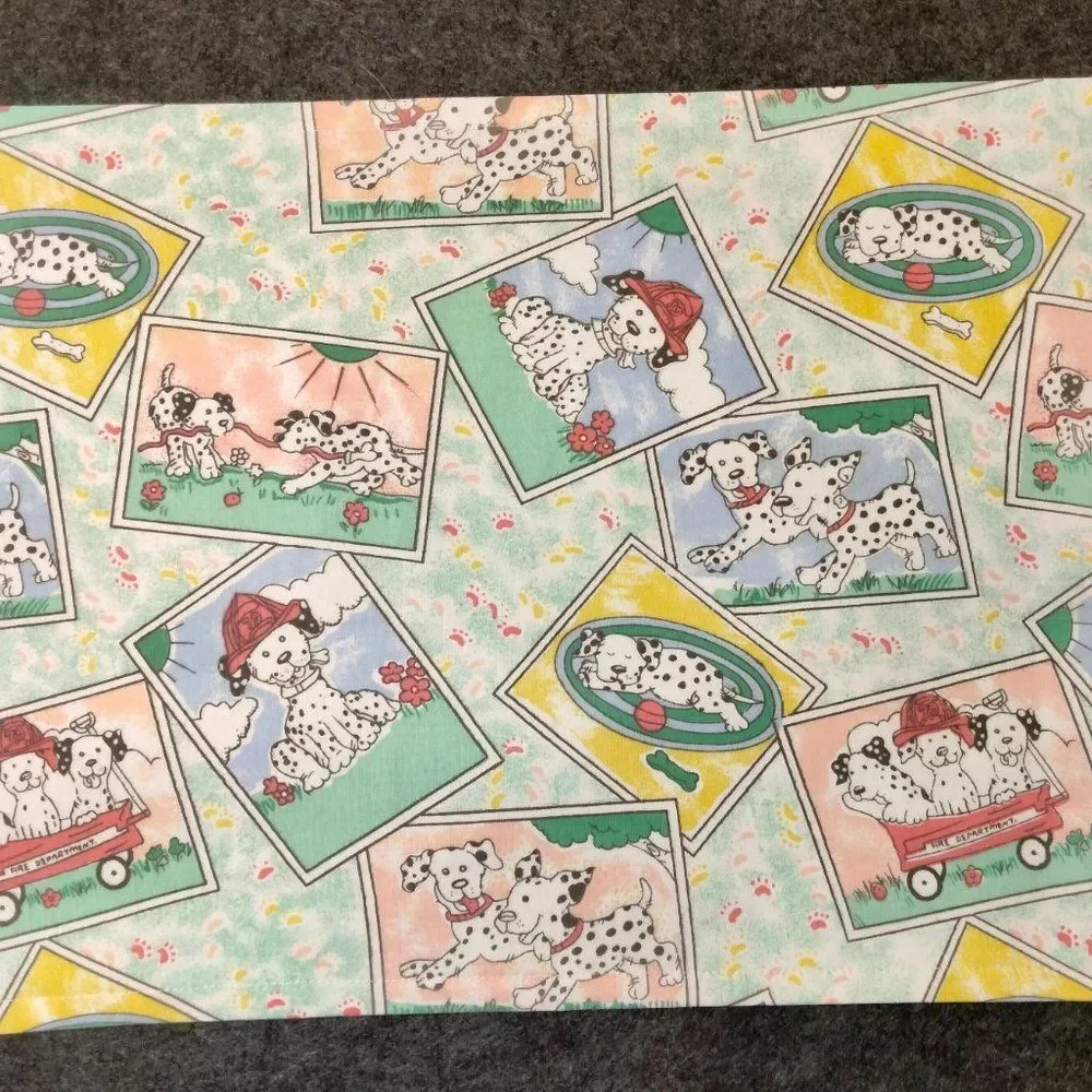 Pet Placemat Fire Dogs Handmade Cloth Placemat for Kids or Pets NEW